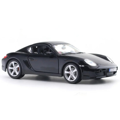 Maisto Porsche Cayman S Black 1:18 Scale Diecast Model Car – Licensed Collectible Sports Car Replica