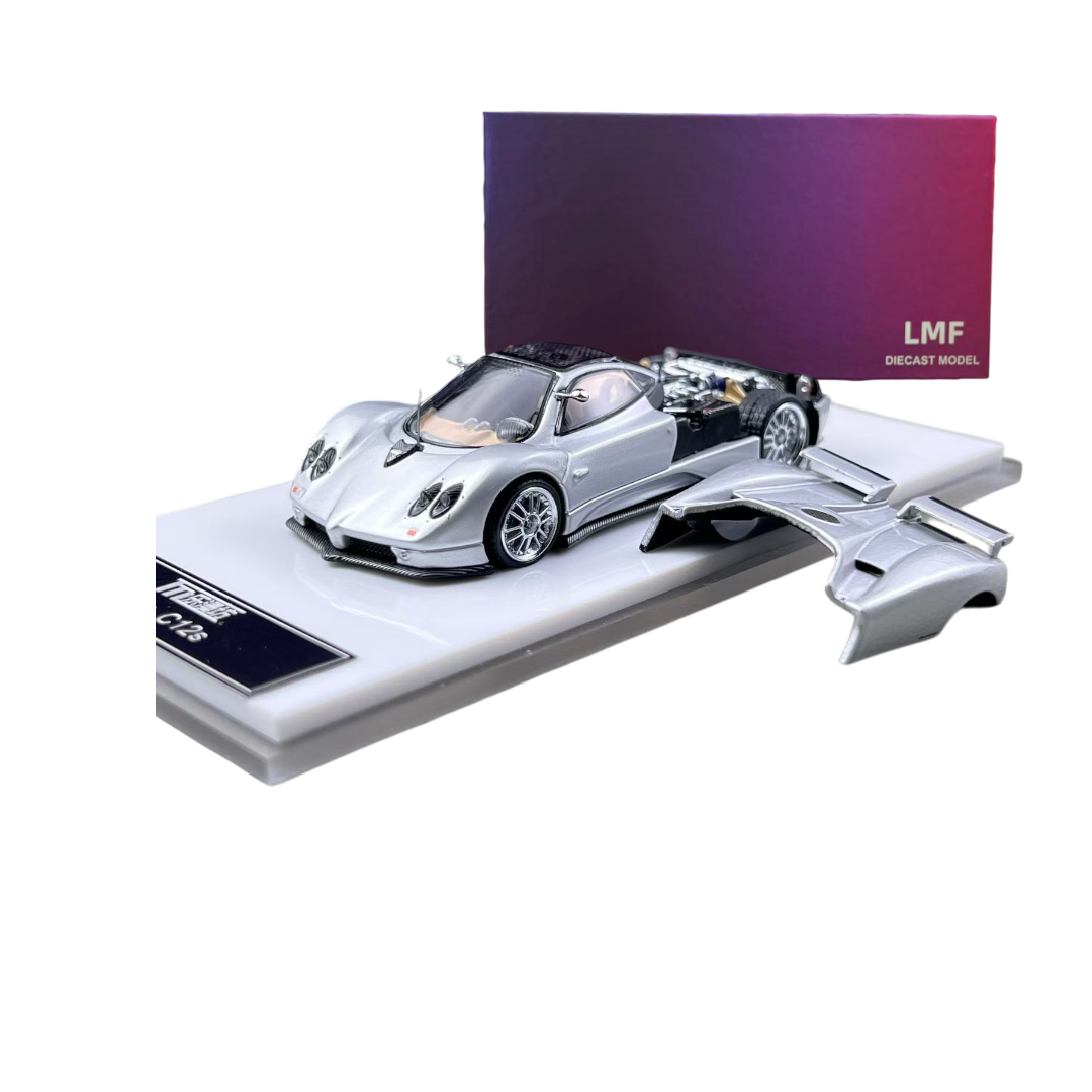 LMF Pagani Zonda C12s – Light Blue | 1:64 Diecast Supercar- 2 Variants