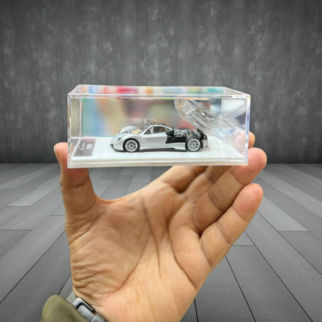 LMF Pagani Zonda C12s – Light Blue | 1:64 Diecast Supercar- 2 Variants