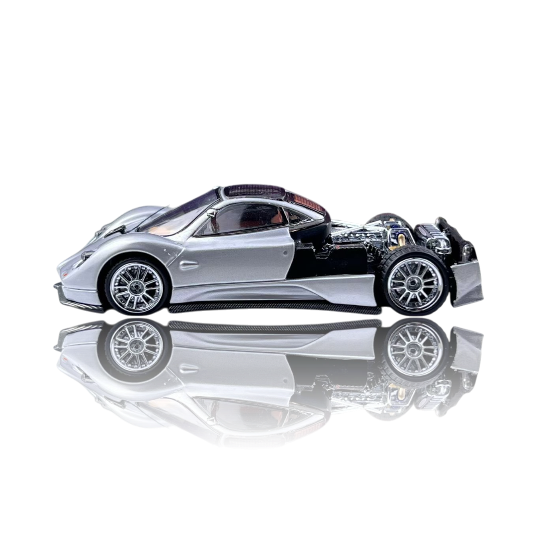 LMF Pagani Zonda C12s – Light Blue | 1:64 Diecast Supercar- 2 Variants