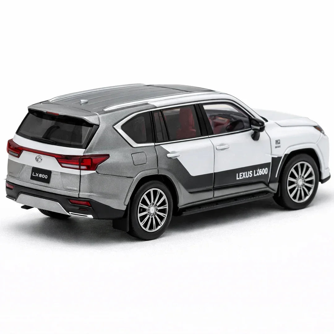 GCD 1:64 Lexus LX 600 Luxury SUV Diecast Model Car – Premium Silver Collector Edition