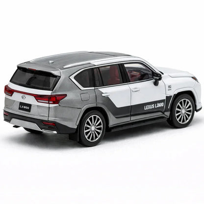 GCD 1:64 Lexus LX 600 Luxury SUV Diecast Model Car – Premium Silver Collector Edition