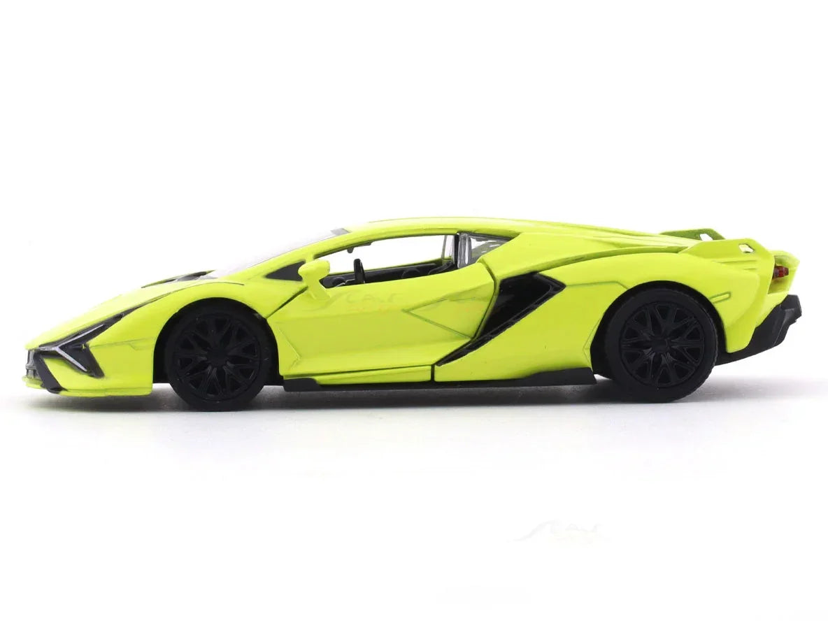RMZ City 1:36 Lamborghini Sián FKP 37 Die-Cast Car – Red | Openable Doors, Pull Back & Go