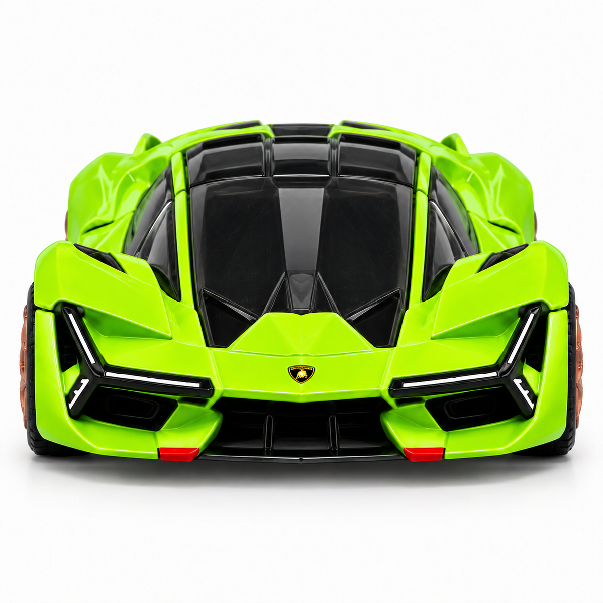 Bburago 1:64 Lamborghini Terzo Millennio Die-Cast Collectible | Metal Miniature Futuristic Concept Supercar with Bronze Wheels & Display Stand – Green, Ages 14+