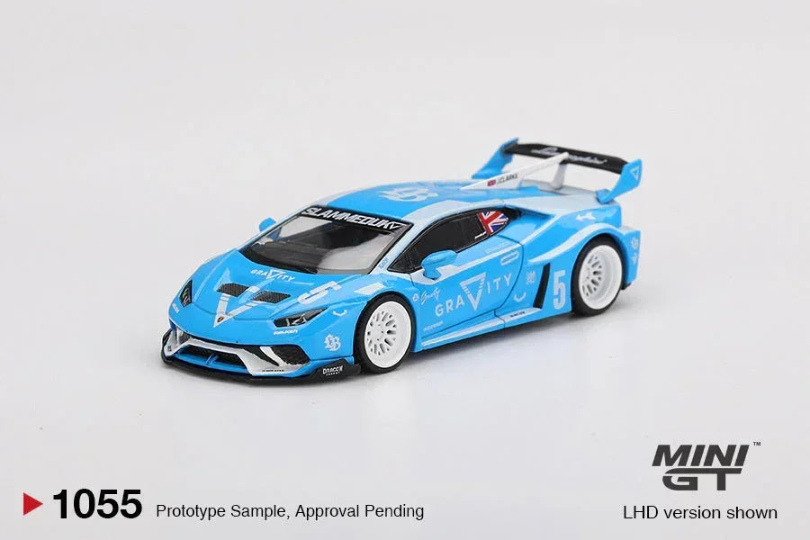 Mini GT 1:64 Duo Set LB☆WORKS Lamborghini Huracán GT Gravity Blue Mini GT 1:64 Duo Set LB☆WORKS Lamborghini Huracán GT Gravity Blue