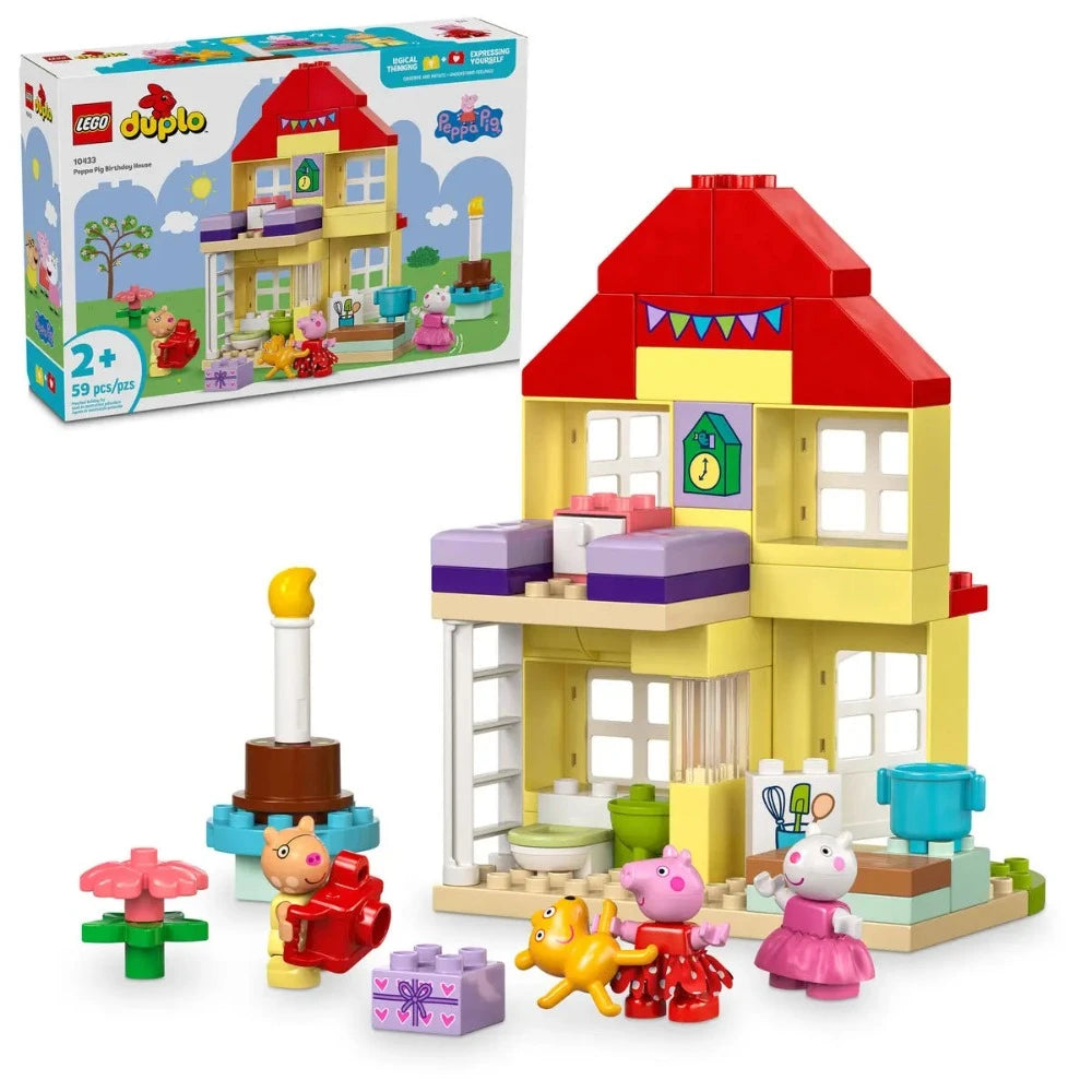 Lego 10433 Duplo Peppa Pig Birthday House 59 Pieces - Jaiman Toys