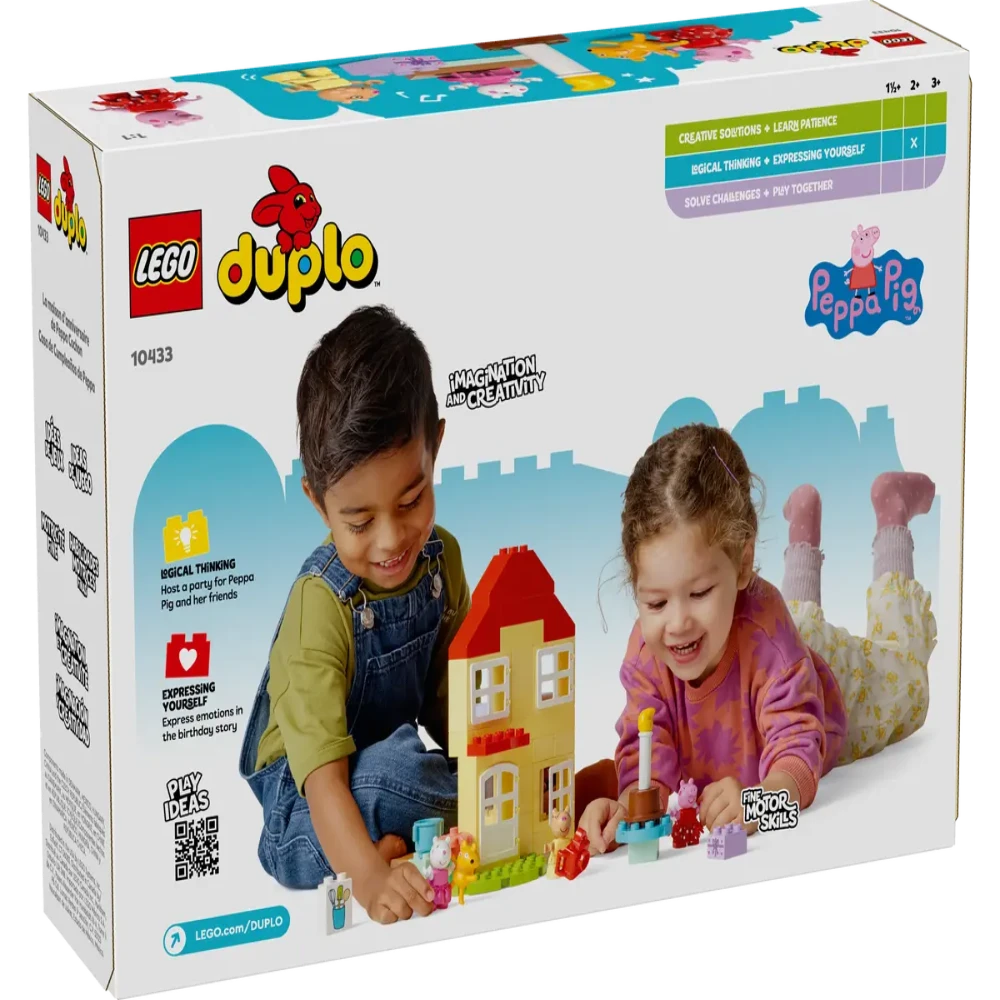 Lego 10433 Duplo Peppa Pig Birthday House 59 Pieces - Jaiman Toys