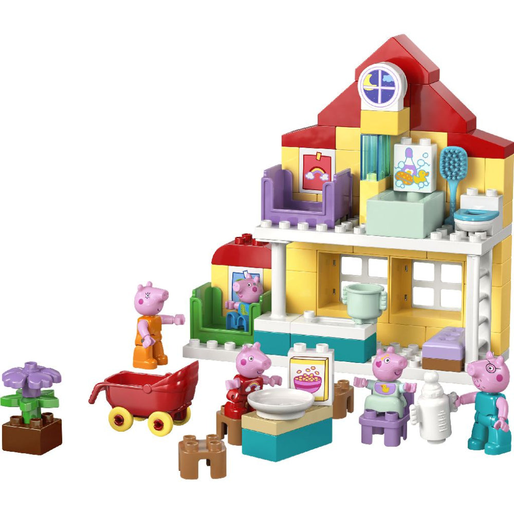 LEGO 10467 DUPLO Peppa Pig Family House Building Set – Toddler Playset with Figures, 84 Pieces