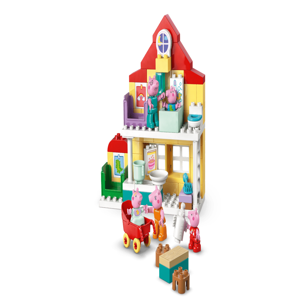 LEGO 10467 DUPLO Peppa Pig Family House Building Set – Toddler Playset with Figures, 84 Pieces