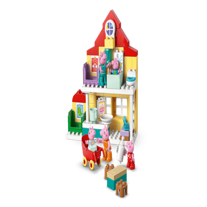 LEGO 10467 DUPLO Peppa Pig Family House Building Set – Toddler Playset with Figures, 84 Pieces