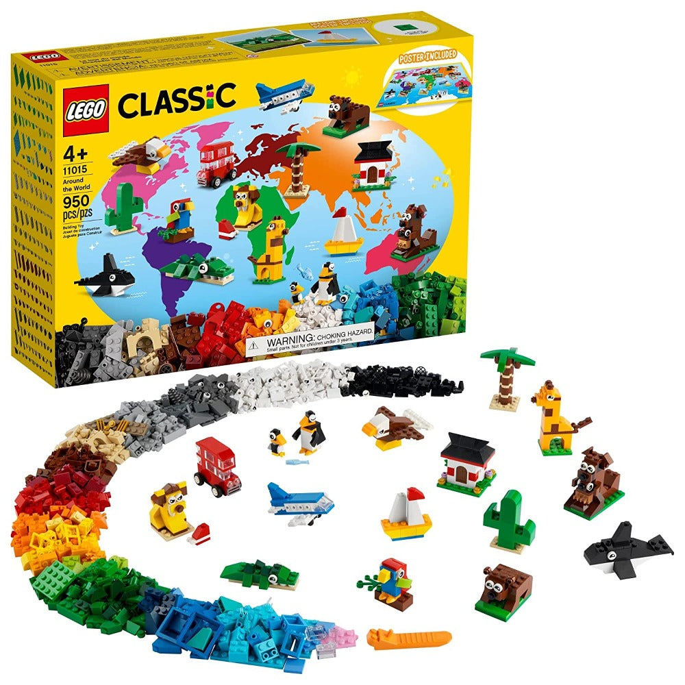 LEGO Classic Around The World 11015 Building Kit; (950 Pieces), Multi Color Age 4+ - Jaiman Toys