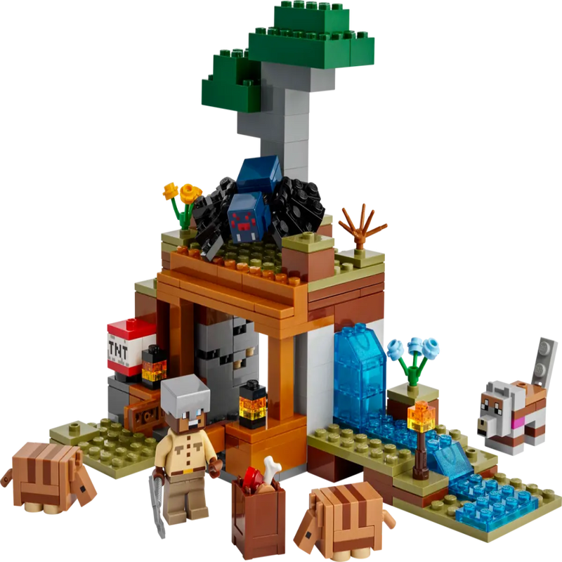LEGO Minecraft 21269 The Armadillo Mine Expedition Building Set (247 Pieces) | Adventure Toy with TNT Mine, Safari Ranger, Wolf & Armadillos for Kids Ages 8+