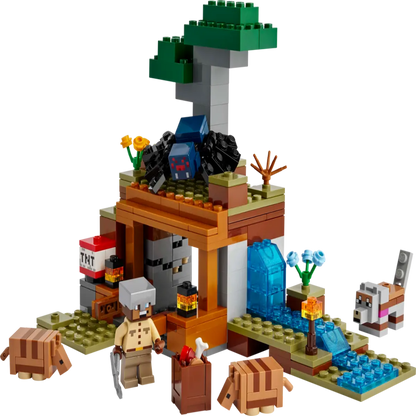 LEGO Minecraft 21269 The Armadillo Mine Expedition Building Set (247 Pieces) | Adventure Toy with TNT Mine, Safari Ranger, Wolf & Armadillos for Kids Ages 8+