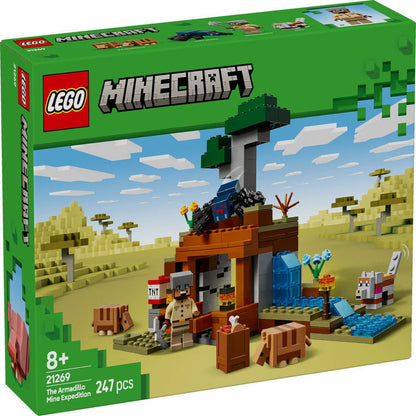 LEGO Minecraft 21269 The Armadillo Mine Expedition Building Set (247 Pieces) | Adventure Toy with TNT Mine, Safari Ranger, Wolf & Armadillos for Kids Ages 8+