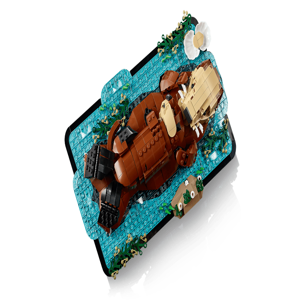 LEGO 21366 Ideas Floating Sea Otters Building Set – Wildlife Display Model, 1234 Pieces