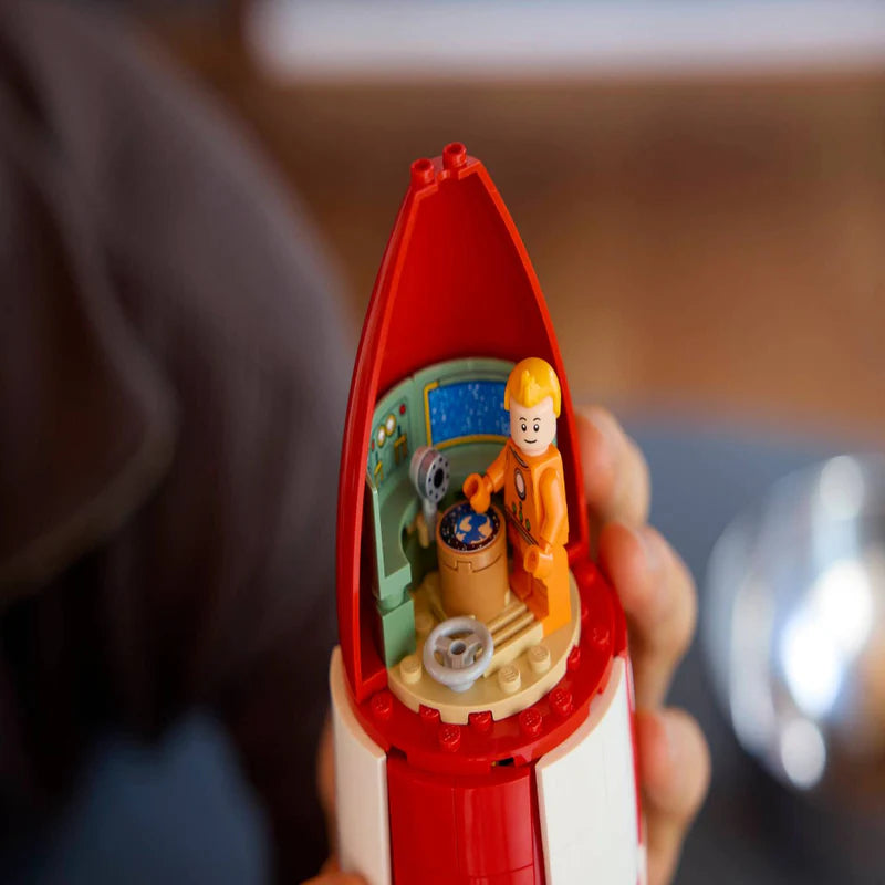 LEGO® Ideas Tintin® Moon Rocket - Building Kit for Adults - Comic Book and Space Decor - 21367
