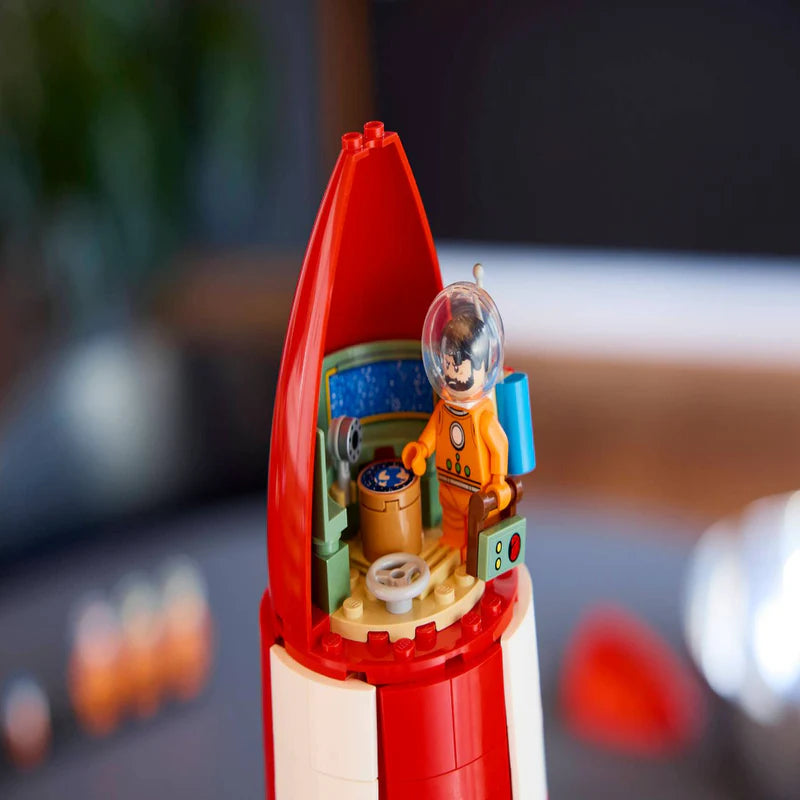 LEGO® Ideas Tintin® Moon Rocket - Building Kit for Adults - Comic Book and Space Decor - 21367