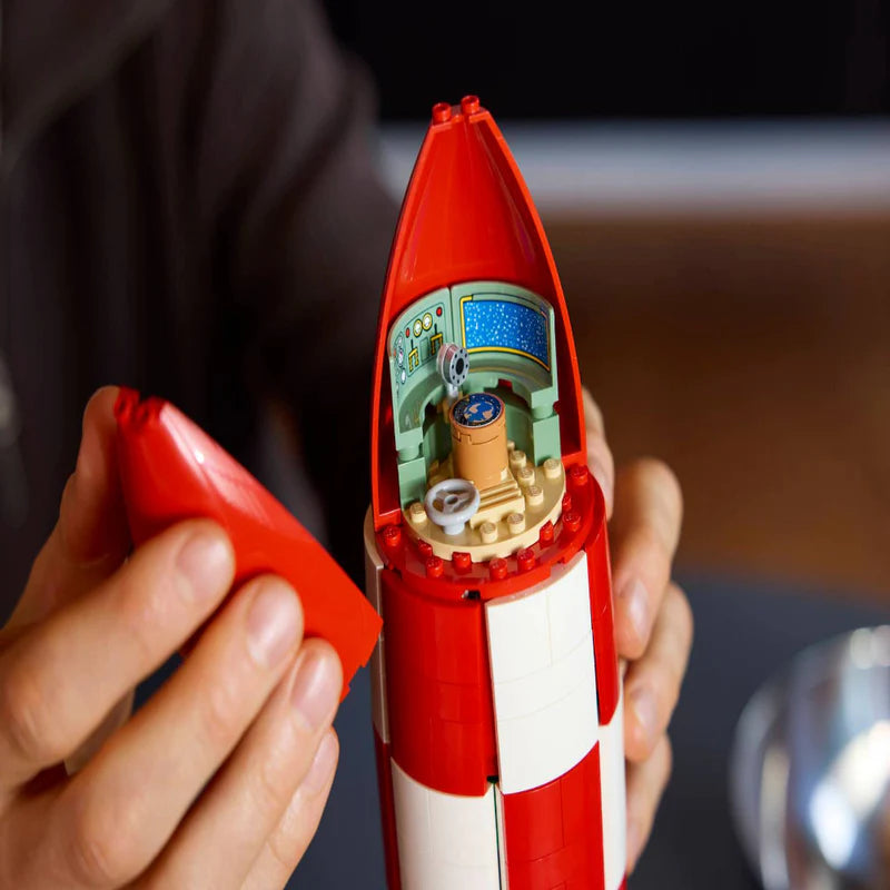 LEGO® Ideas Tintin® Moon Rocket - Building Kit for Adults - Comic Book and Space Decor - 21367