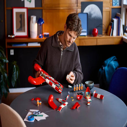 LEGO® Ideas Tintin® Moon Rocket - Building Kit for Adults - Comic Book and Space Decor - 21367