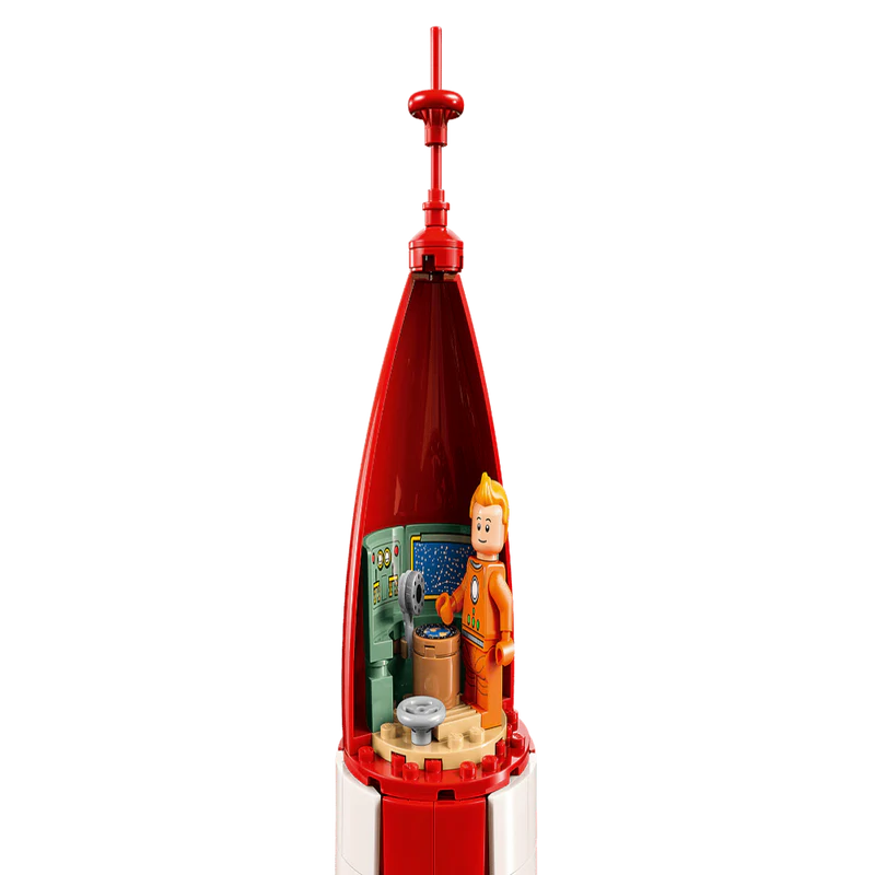 LEGO® Ideas Tintin® Moon Rocket - Building Kit for Adults - Comic Book and Space Decor - 21367