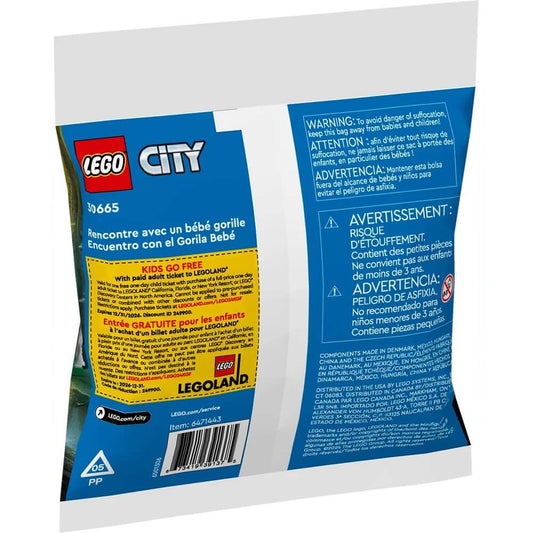 LEGO 30665 City Baby Gorilla Encounter Building Set (Polybag) - Jaiman Toys