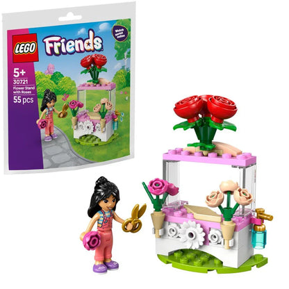 LEGO® 30721 Friends Flower Stand with Roses | 55-Piece Building Set | Ages 6+