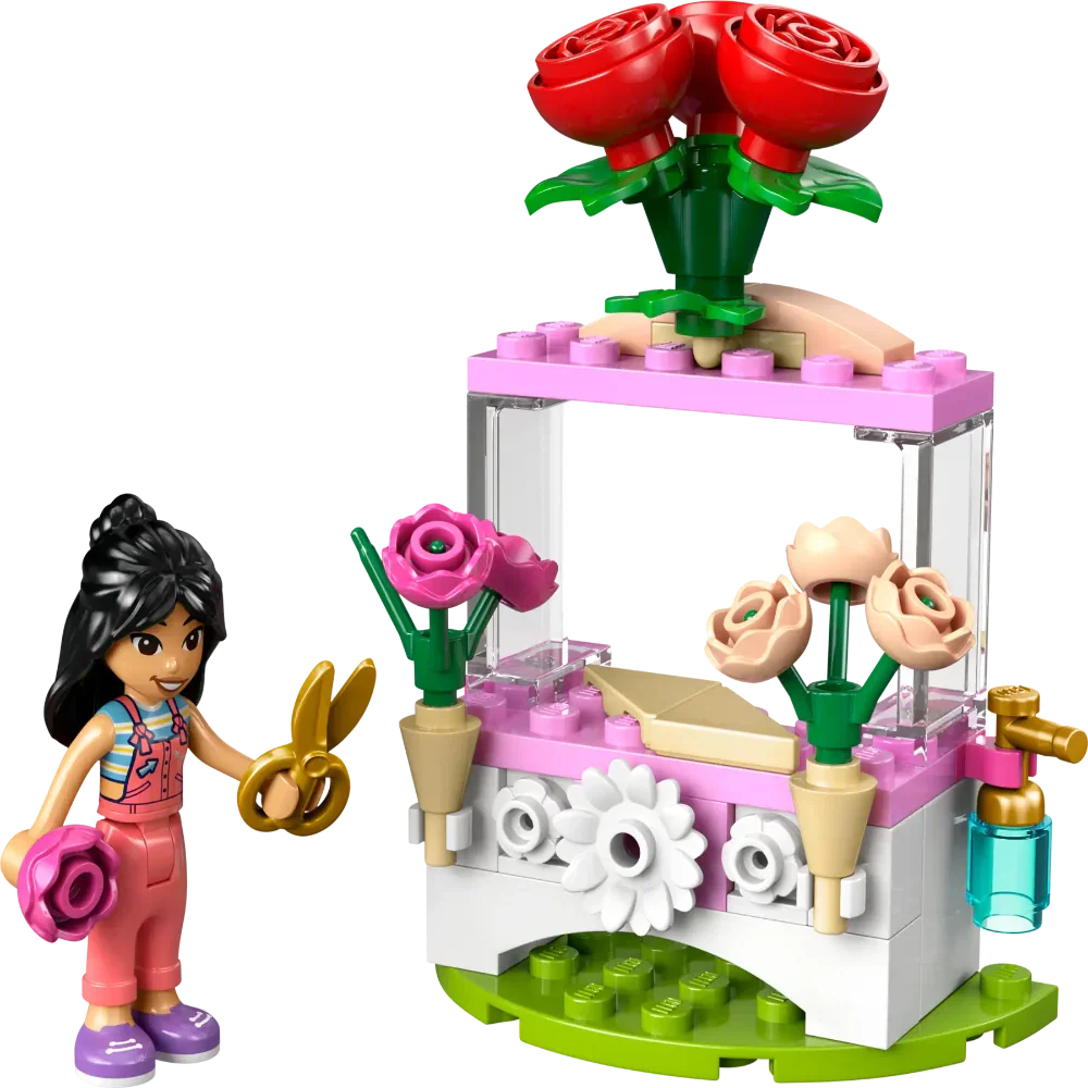 LEGO® 30721 Friends Flower Stand with Roses | 55-Piece Building Set | Ages 6+