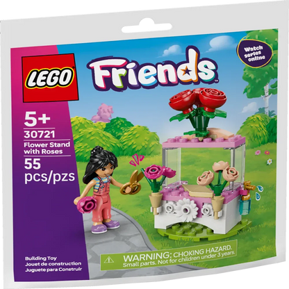 LEGO® 30721 Friends Flower Stand with Roses | 55-Piece Building Set | Ages 6+
