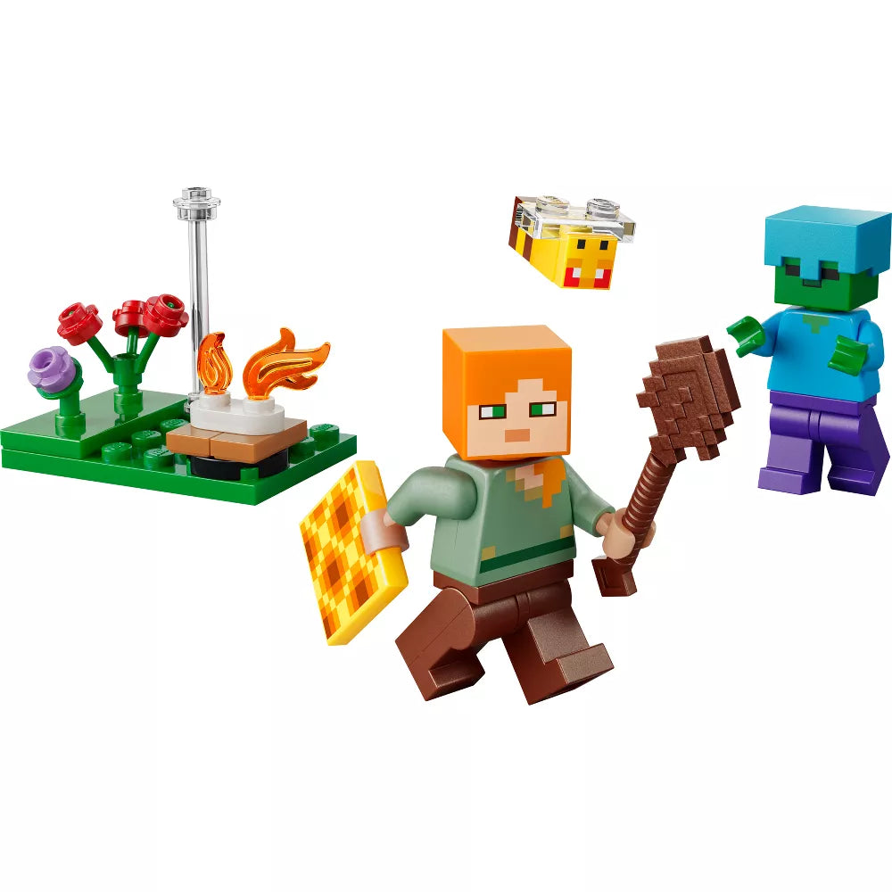 LEGO 30732 Minecraft Alex’s Campfire Conflict Building Set – 31 Pieces Adventure Toy
