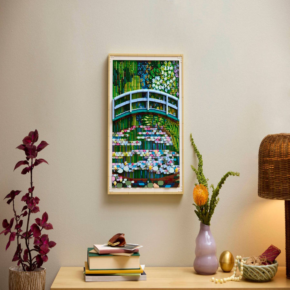 LEGO Art 31220 Claude Monet – Bridge Over a Pond of Water Lilies Building Set (3,179 Pieces) | 3D Wall Art Décor for Adults & Art Lovers