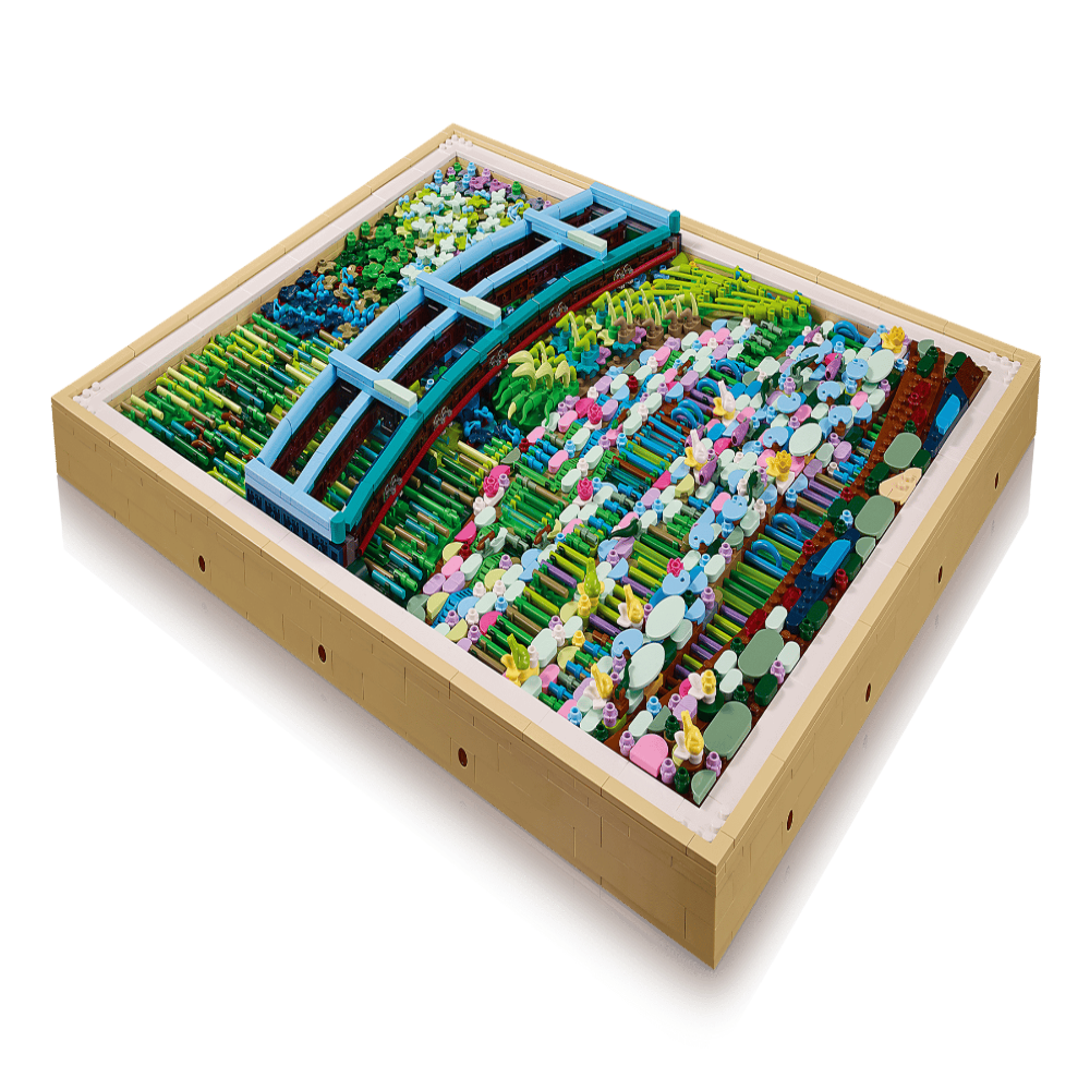 LEGO Art 31220 Claude Monet – Bridge Over a Pond of Water Lilies Building Set (3,179 Pieces) | 3D Wall Art Décor for Adults & Art Lovers