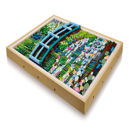 LEGO Art 31220 Claude Monet – Bridge Over a Pond of Water Lilies Building Set (3,179 Pieces) | 3D Wall Art Décor for Adults & Art Lovers