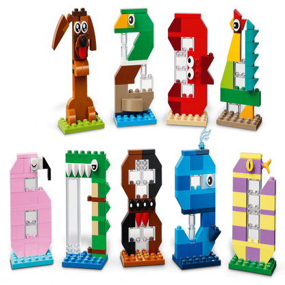 LEGO 40807 Birthday Numbers Building Set (281 Pieces) | Creative Animal Number Decorations for Kids Ages 6+