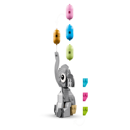 LEGO 40814 Baby Elephant in the Sky Building Set (402 Pieces) | Collectible Display Gift for New Parents & Baby Showers