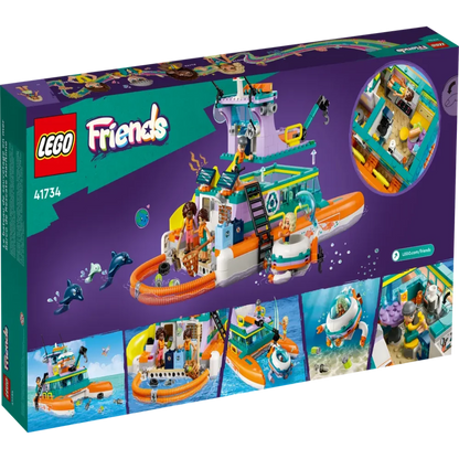 LEGO 41734 Friends Sea Rescue Boat Building Toy Set - Jaiman Toys