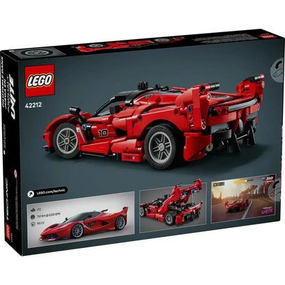 LEGO Technic 42212 Ferrari FXXK  897Piece Supercar Model with Opening Doors, V12 Engine & Differential (Ages10+) - Jaiman Toys