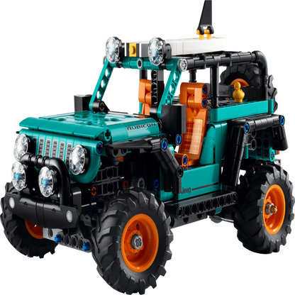LEGO 42227 Technic Jeep Wrangler Rubicon Building Set – Off-Road 4x4 SUV Model, 723 Pieces