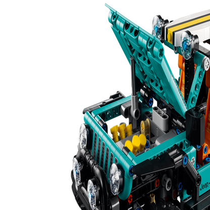 LEGO 42227 Technic Jeep Wrangler Rubicon Building Set – Off-Road 4x4 SUV Model, 723 Pieces