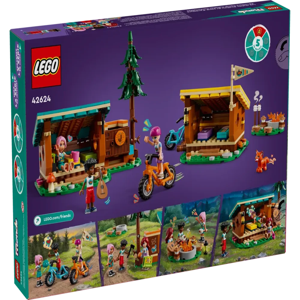Lego 42624 Friends Adventure Camp Cozy Cabins 437 Pieces - Jaiman Toys