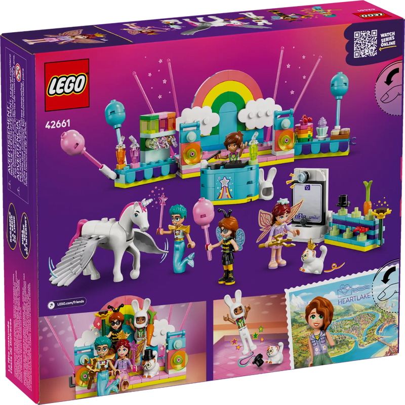 LEGO Friends 42661 Costume Party with Unicorn & Fairy Building Set (261 Pieces) | Pretend Play Toy with 4 Minidolls & Animal Figures for Kids Ages 6+