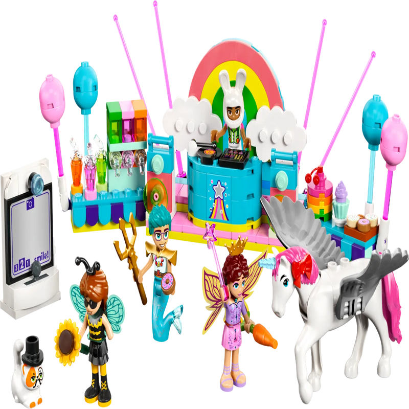 LEGO Friends 42661 Costume Party with Unicorn & Fairy Building Set (261 Pieces) | Pretend Play Toy with 4 Minidolls & Animal Figures for Kids Ages 6+