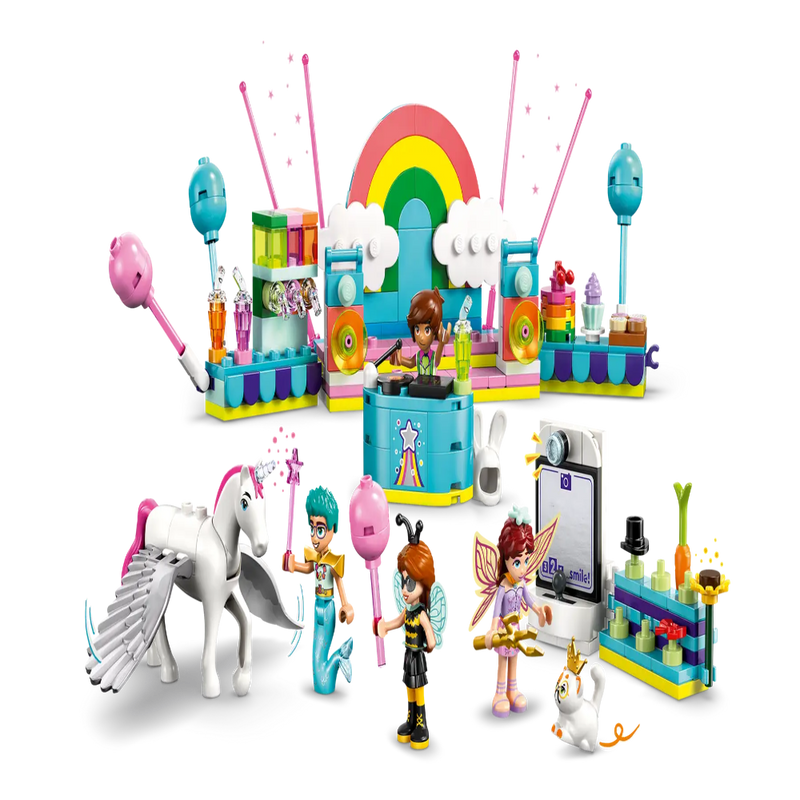 LEGO Friends 42661 Costume Party with Unicorn & Fairy Building Set (261 Pieces) | Pretend Play Toy with 4 Minidolls & Animal Figures for Kids Ages 6+