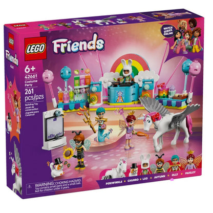LEGO Friends 42661 Costume Party with Unicorn & Fairy Building Set (261 Pieces) | Pretend Play Toy with 4 Minidolls & Animal Figures for Kids Ages 6+