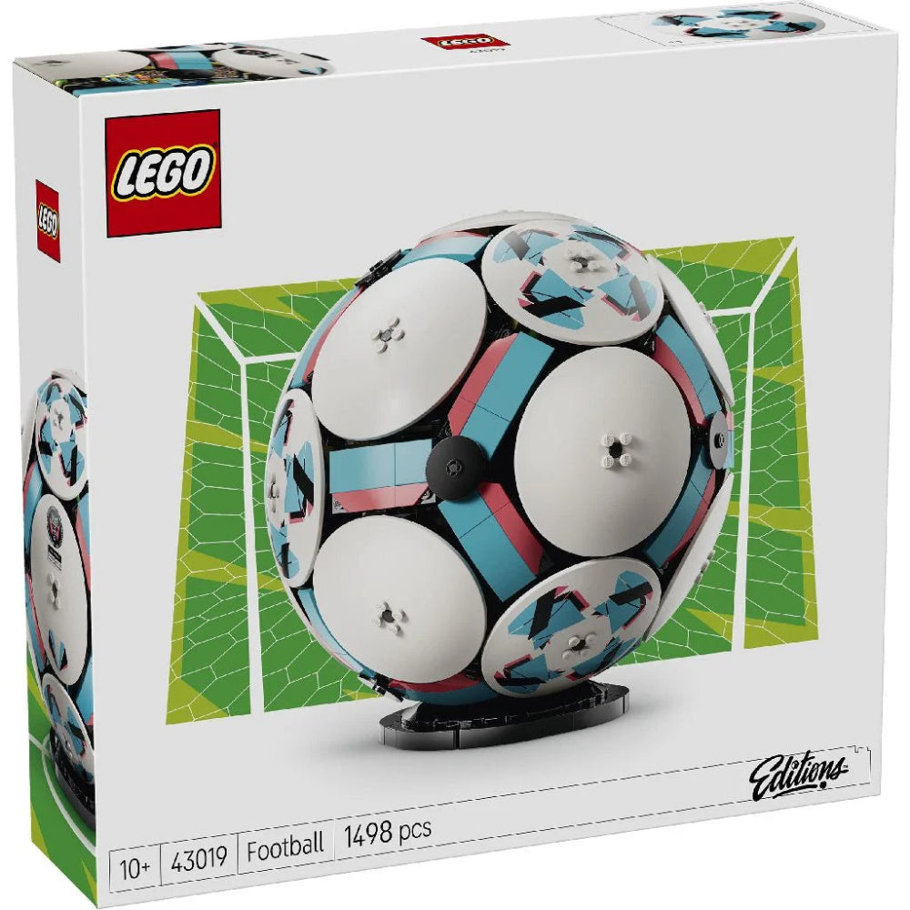 LEGO 43019 Ideas Soccer Ball Collectible Model – Display Build Set for Football Fans, 1498 Pieces