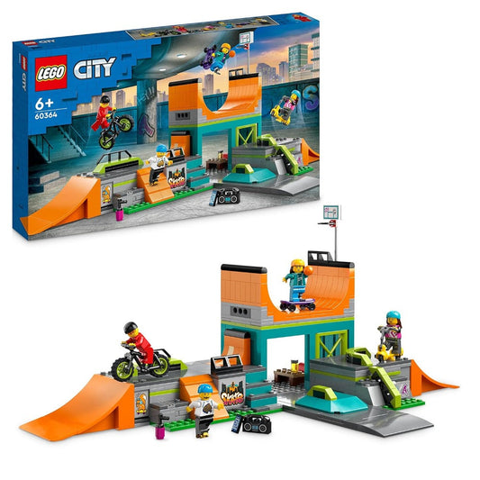 LEGO 60364 City Street Skate Park Building Toy Set (454 Pieces) - Jaiman Toys