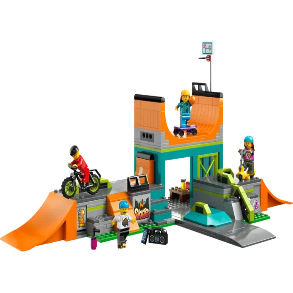 LEGO 60364 City Street Skate Park Building Toy Set (454 Pieces) - Jaiman Toys