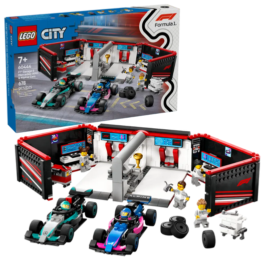LEGO City F1 Garage & Mercedes-AMG & Alpine Cars Toy Playset 60444 Building Blocks Toys for 7+ Gift for Boys and Girls - Jaiman Toys