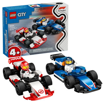LEGO 60464 City F1 Williams Racing & Haas F1 Race Car Building Set - Jaiman Toys