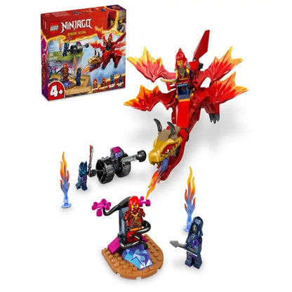 LEGO NINJAGO Kais Source Dragon Battle Adventure Playset with Buildable Model and 4 Posable Ninja Action Figures, Toddler Ninja Toy, Ninja Gift Idea for... - Jaiman Toys