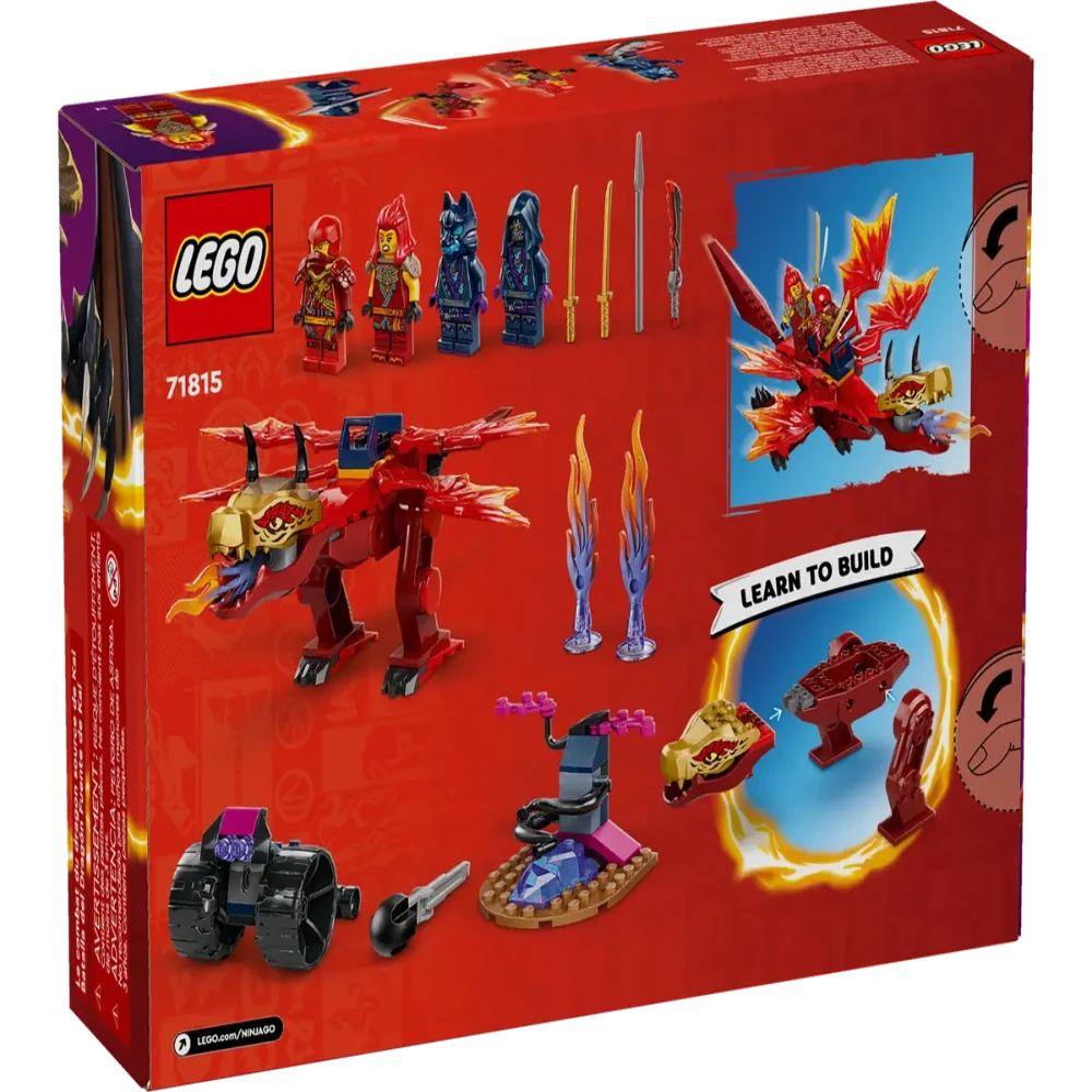 LEGO NINJAGO Kais Source Dragon Battle Adventure Playset with Buildable Model and 4 Posable Ninja Action Figures, Toddler Ninja Toy, Ninja Gift Idea for... - Jaiman Toys